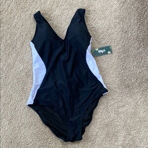 Cupshe Black and White One-Piece Swimsuit